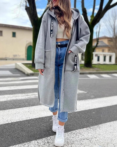 Marina | Sudadera Larga Con Capucha