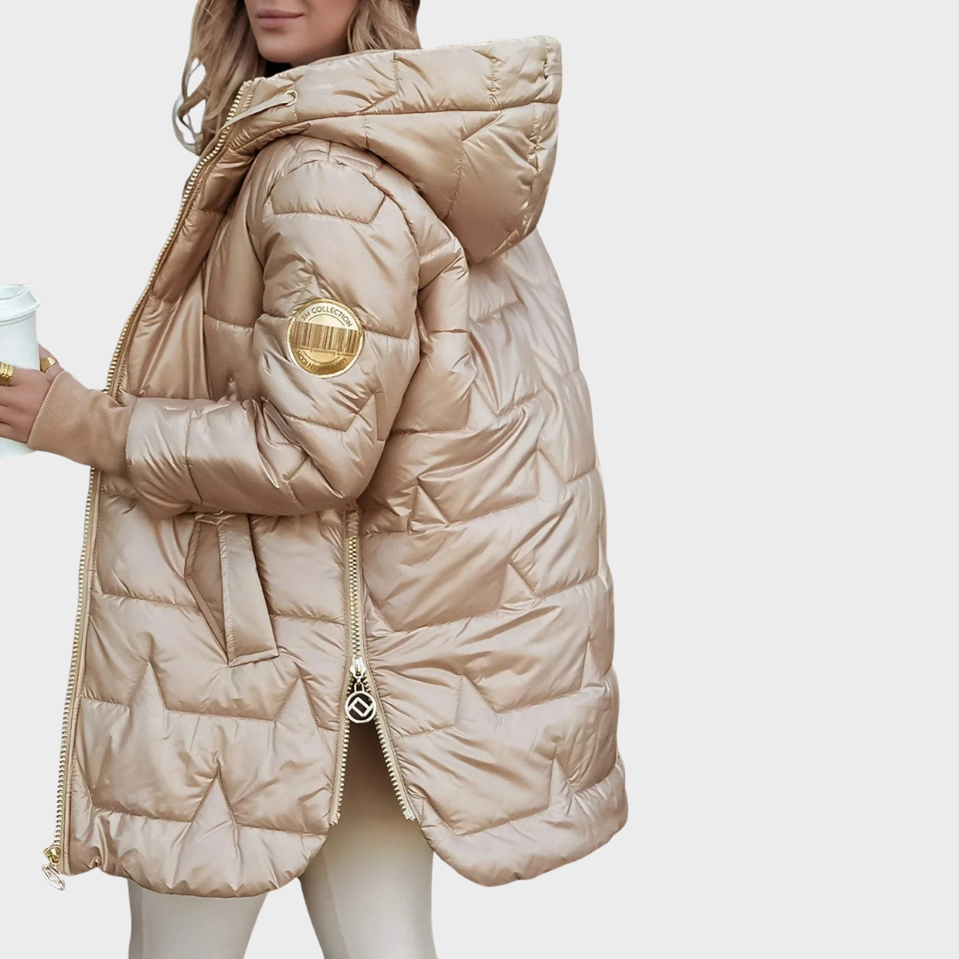 Nolwen | Elegante Abrigo Con Capucha