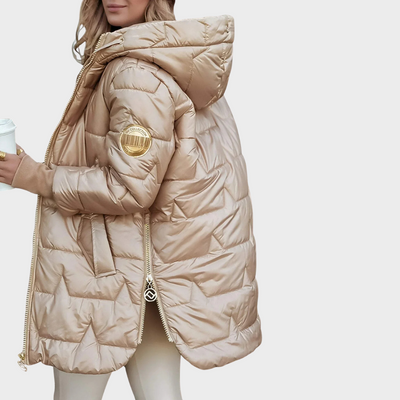 Nolwen | Elegante Abrigo Con Capucha