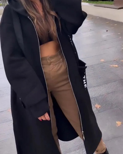 Marina | Sudadera Larga Con Capucha