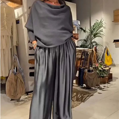 Alba | Conjunto elegante con hombros caídos