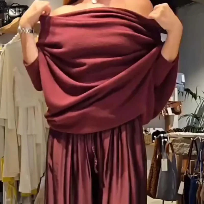 Alba | Conjunto elegante con hombros caídos