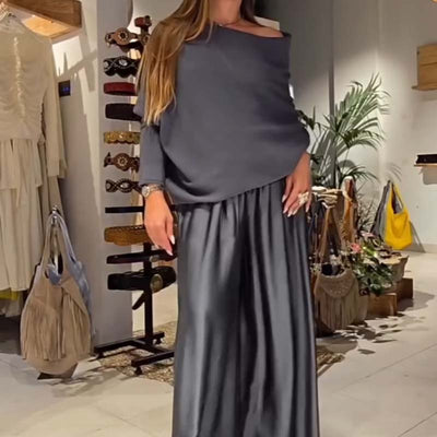 Alba | Conjunto elegante con hombros caídos